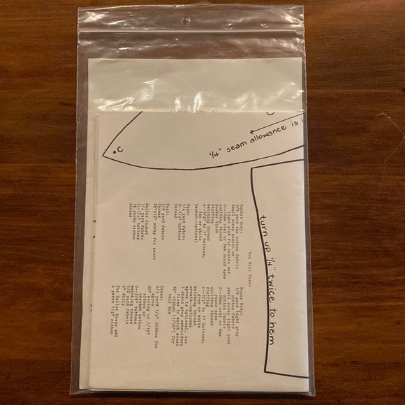 NEW Gooseberry Hill Country Craft Pattern Sailor Bunnies Uncut Cottagecore … - Picture 5 of 5